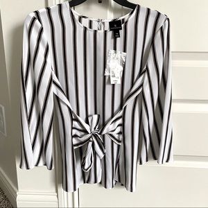 White blouse with stripes size XS